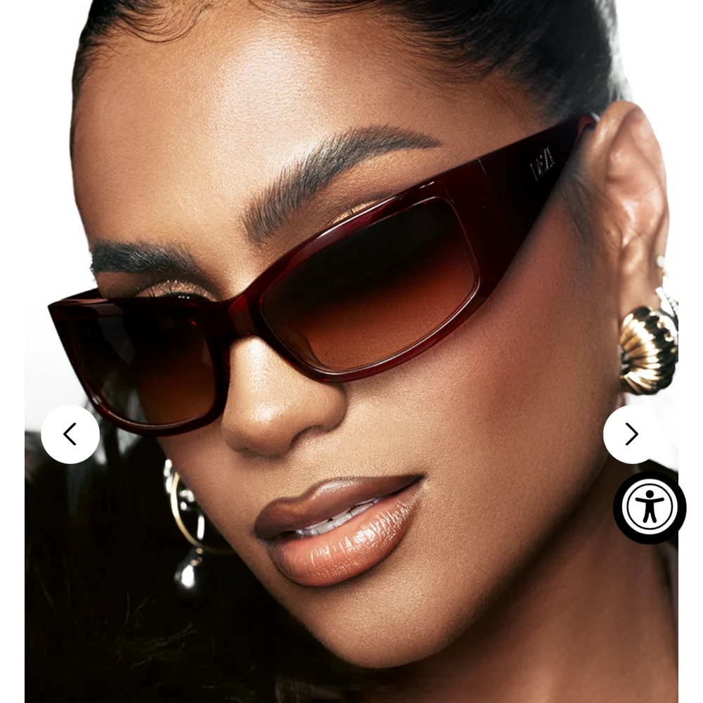 Dezi x Monet Montay Sunglesses in Deep Red